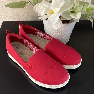 Clarks CloudStepper Jade Red Loafer